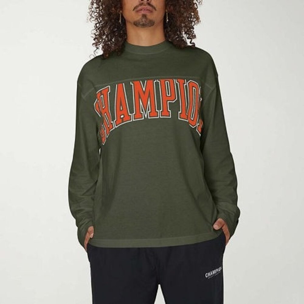 Size- M Champion Mens Short Sleeve Graphic T-Shirt, Green
